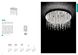 Хрустальная люстра припотолочная Ideal Lux Royal Pl8 52991 48884 фото в дизайне интерьера, фото в живую 3/4