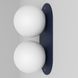 Настенный светильник Bubble B Denim (RAL 5011) Синий  фото в дизайне интерьера, фото в живую 1/9