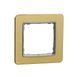 Рамка 1 пост Schneider Electric SDD371801 Sedna Elements матовое золото пластик фото 1/2