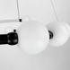 Черная LED люстра с акриловыми шариками LE41285 LED 82W 3000–4500–6000K 60x60см Белый 901-600 BK LED фото в дизайне интерьера, фото в живую 4/7