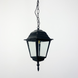 Подвесной уличный фонарь под лампу черного цвета LE27017 15x20см Черный/Прозрачный 9030 H/S BK фото в дизайне экстерьера, фото в живую 1/4