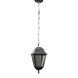 Підвісний вуличний ліхтар під лампу чорного кольору LE27017 15x20см Чорний/Прозорий 9030 H/S BK фото в дизайні екстер'єру, фото наживо 4/4