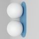Настінний світильник Bubble B Denim (RAL 5011) Синій  фото в дизайні інтер'єру, фото наживо 9/9