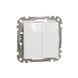 2-клавишный выключатель Schneider Electric SDD111105 Sedna Design, белый, глянцевый, IP20 SDD111105 - изображение 1
