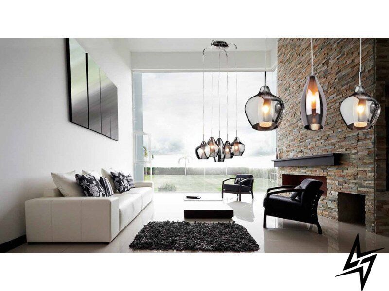 Люстра Azzardo Amber Milano AZ2149 на 3 лампи G9, хромована, 60 &times; 120 см фото