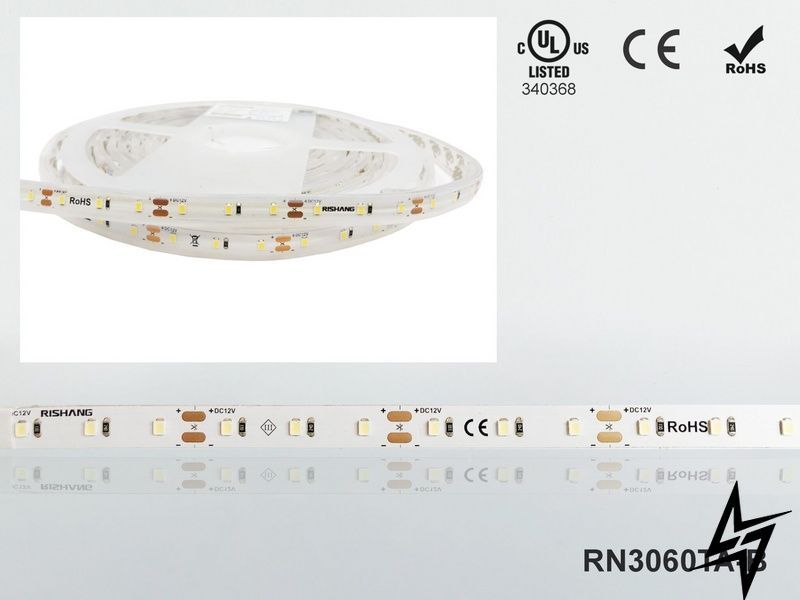 LED стрічка RISHANG 60-2835-24V-IP67 5.5W 400Lm 4000K 5м RN3060TC-B-NW RN3060TC-B-NW фото