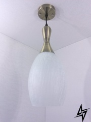 Потолочная люстра подвесная на 1 лампочку L23-37425 Бронза 11298/1 фото в живую, фото в дизайне интерьера