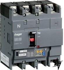 Автоматичний вимикач HNC126H h250 In = 125А 4P 50кА LSI Hager фото