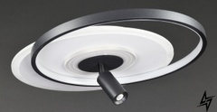 Люстра стельова LED з пультом L23-36975 Білий MJ50-500-bk-wh фото наживо, фото в дизайні інтер'єру