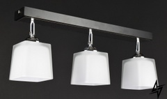 Потолочная люстра на 3 лампочки L23-37075 Черный 51203/3-bk фото в живую, фото в дизайне интерьера