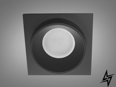 Точковий світильник Аlumo D23-31461 Чорний QXL-1748-S-BK фото наживо, фото в дизайні інтер'єру