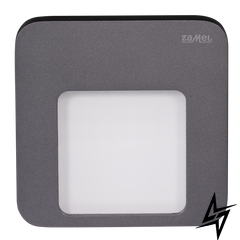 Настінний світильник Ledix Moza 01-211-36 врізний Графіт RGB 14V LED LED10121136 фото наживо, фото в дизайні інтер'єру