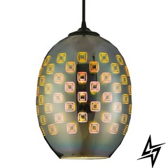 Светильник подвесной SPECTRUM Е27 3D-эффект овальный Horoz Electric 021-005-0002-010 958149651 фото в живую, фото в дизайне интерьера