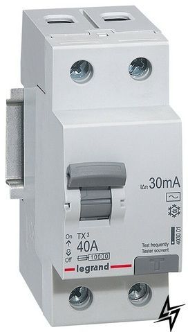 УЗО TX3 2P 40A 30мА AC, 403001 Legrand фото
