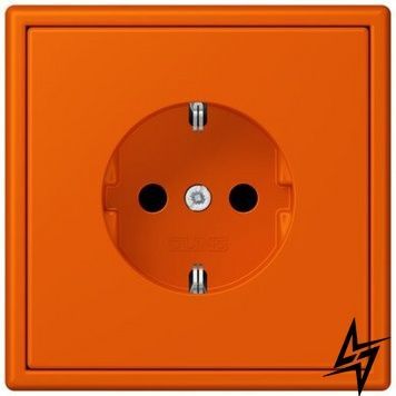 LC1520KI4320S Les Couleurs&reg; Le Corbusier SCHUKO&reg;-розетка з вбудованою підвищеним захистом від дотику orange vif Jung фото