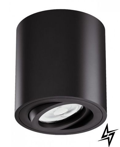 Точковий накладний світильник Kloodi KD-1201 BK чорний GU10 KD-1201 BK фото