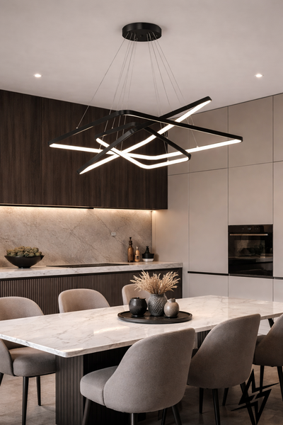 Люстра Contour Cube Lamp 20-40-60 bk черная LED 26-16711 055023/20-40-60 bk фото