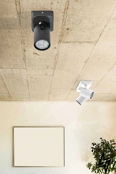 Точечный накладной светильник Azzardo Exo AZ3193 52086 фото в живую, фото в дизайне интерьера
