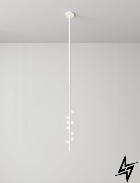 Подвесной светильник Ecualipt Gray (RAL 7036) Серый LED 1700Lm 3000K  фото в живую, фото в дизайне интерьера