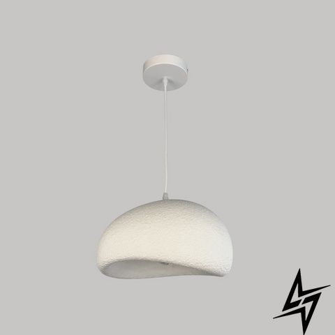 Полусферический светильник с белым фактурным корпусом 30&times;24&times;18 см 17-1349 DG141-300 WT фото