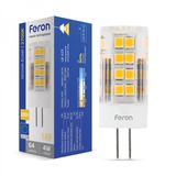 LED лампа Feron 25774 Standart G4 4W 2700K 1,6x4,3 см foto