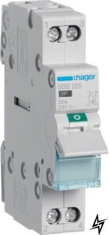 Вимикач навантаження Hager SBB225 SBB 2P, 25 А, 0-1 фото