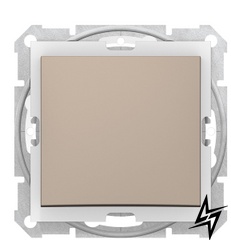 Одноклавишный выключатель Sedna SDN0100368 IP44 (титан) Schneider Electric фото