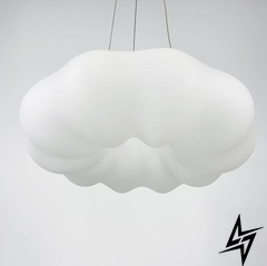 Підвісні світильники які схожі ззовні на хмаринки LeLume 23-30800 45x15x45см Білий SG 22 фото наживо, фото в дизайні інтер'єру