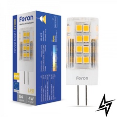 LED лампа Feron 25774 Standart G4 4W 2700K 1,6x4,3 см фото