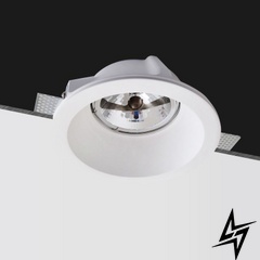 Гипсовый светильник точечный врезной 408120.01.01 Imperium Light Elliott  фото в живую, фото в дизайне интерьера