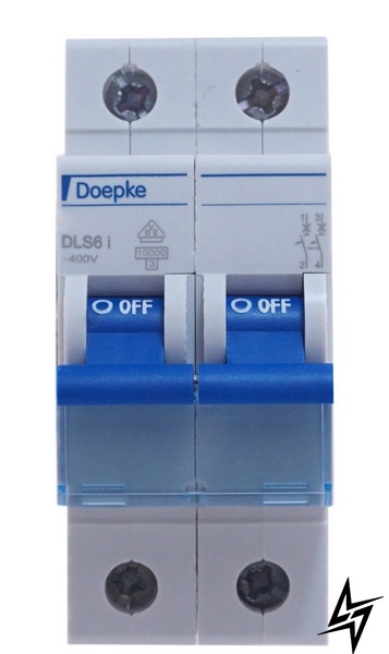 Автоматичний вимикач Doepke dp09916269 DLS 6i 2P 63A C 10kA фото