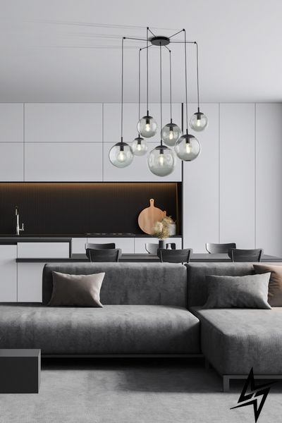 Люстра TK Lighting Esme 5385 чорна 7&times;E27 5385 фото