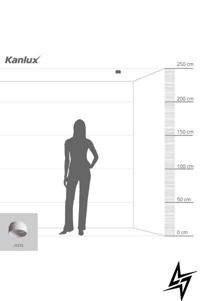 Точковий вбудований світильник Kanlux Govik 29235 білий GU10 29235 фото