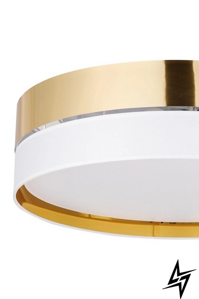 Потолочный светильник TK Lighting Hilton White-Gold 4772 51652 фото в живую, фото в дизайне интерьера