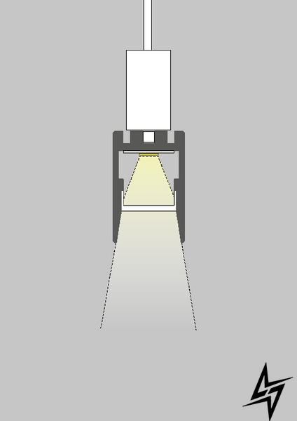 LED-профіль KLUS PDS-ZMG, 2 метри KLUS_A01418A_2 KLUS_C1418_1 фото