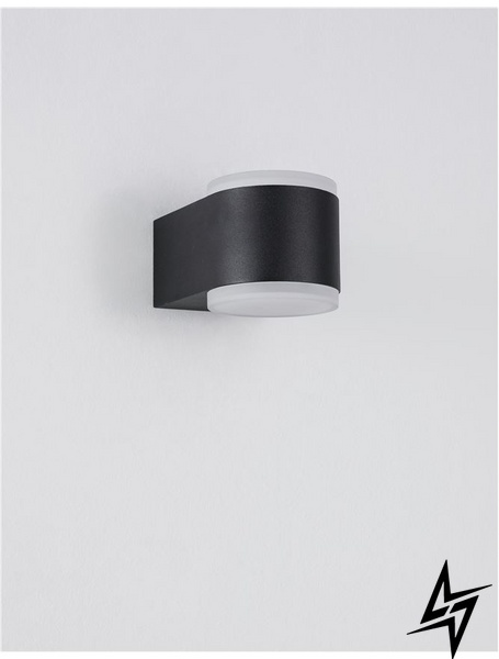 Вуличний настінний світильник Nova luce Nus 9200202 LED  фото наживо, фото в дизайні екстер'єру