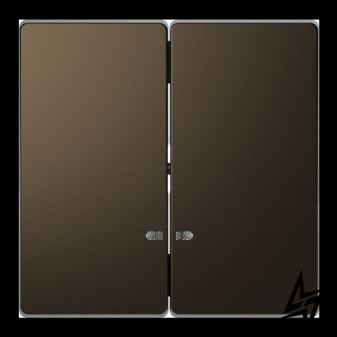Двойная клавиша с подсветкой Schneider Electric MEG3420-6052 Merten D-Life, мокко MEG3420-6052 фото