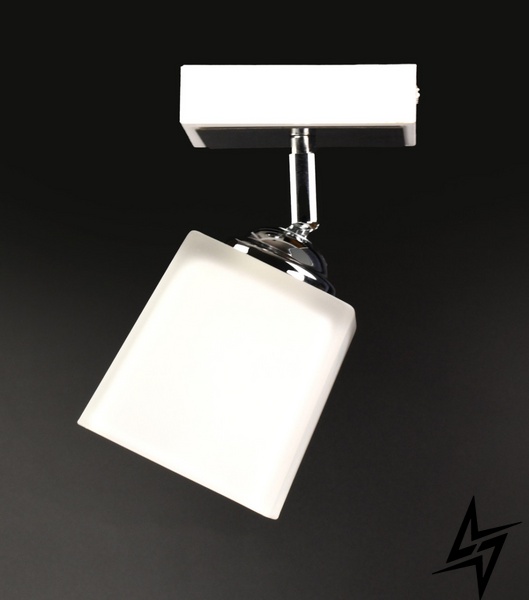 Стельова люстра на 1 лампочку L23-36990 Білий 51203/1-wh фото наживо, фото в дизайні інтер'єру