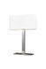 Настольная лампа Azzardo Martens Table White AZ1527 на 1 лампу E27, хромированная, 32 &times; 50 &times; 16 см - изображение 2