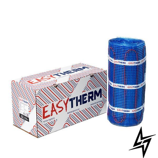 Нагрівальний мат двожильний Easytherm EM 1.00, 1 м. кв., 200 Вт, 200 Вт/м&sup2; фото
