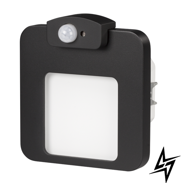Настенный светильник Ledix Moza 01-222-62 врезной Черный 3100K с датчиком ЛЕД LED10122262 фото в живую, фото в дизайне интерьера