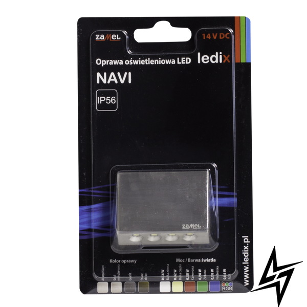 Настенный светильник Ledix Navi без рамки 10-111-26 накладной Сталь RGB 14V ЛЕД LED11011126 фото в живую, фото в дизайне интерьера