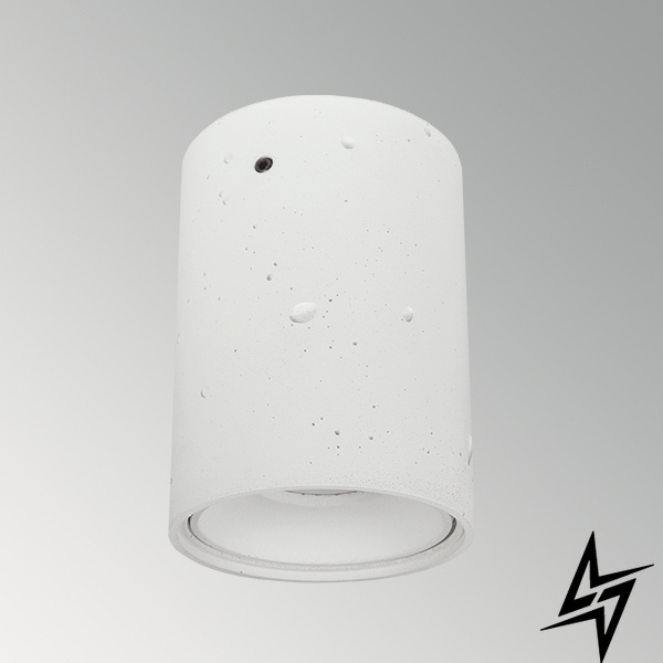 Бетонный накладной светильник SPOT белый 30018 01111W фото в живую, фото в дизайне интерьера