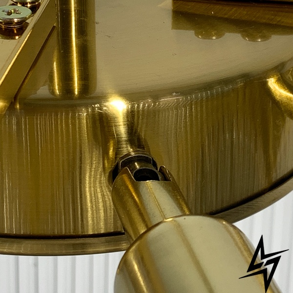 Латунная люстра Maria Theresa в двух размерах LE41101 8xE14 60x66см Латунь/Прозрачный MJ 186 AB фото в живую, фото в дизайне интерьера