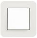 0211421 Рамка з антрацитовой підкладкою E3 Світло-сірий / Антрацит 1-постова Gira фото 2/2