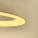 LED світильник круглий підвісний у білому корпусі LE41201 LED 55W 3000–4500–6000K 47x47см Білий 1015-500 P WT фото в дизайні інтер'єру, фото наживо 2/6
