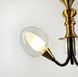 Классический подвесной светильник на 3 лампочки LE26233 35x35см Черный/Прозрачный ZL 1623/3 фото в дизайне интерьера, фото в живую 3/4