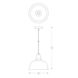 Подвесной светильник Zumaline A8063-WH Mensa  фото в дизайне интерьера, фото в живую 4/4