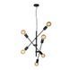 Люстра Italux Ferreia PND-5986-6-BL черная 6&times;E27 PND-5986-6-BL - изображение 2