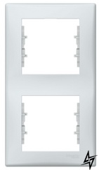Двухпостовая вертикальная рамка Sedna SDN5801133 (серая) Schneider Electric фото